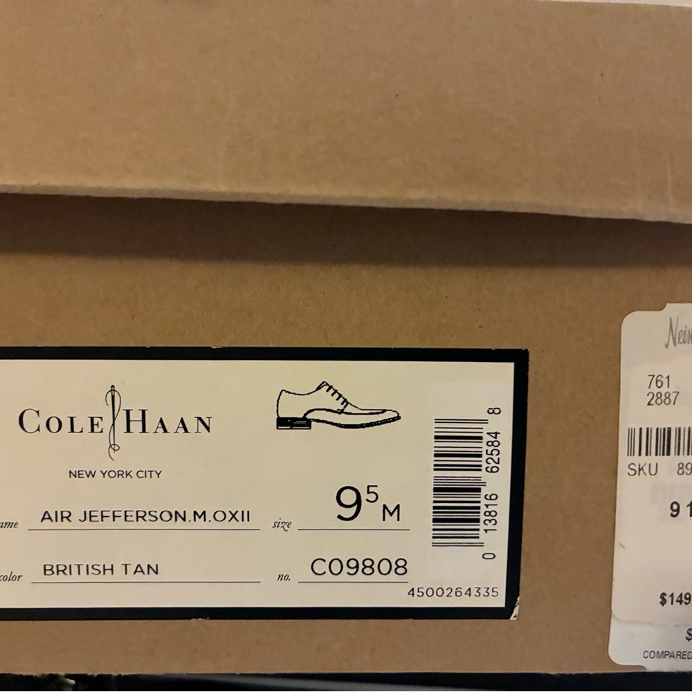 Cole Haan British Tan Air Jefferson Shoes